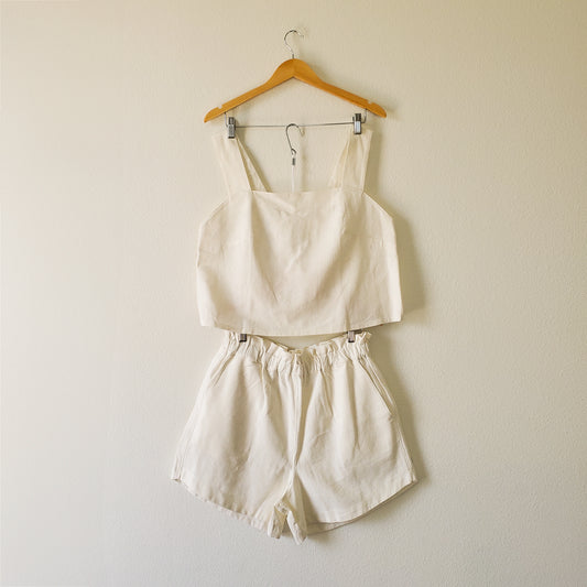 YURI Short romper - White, size L