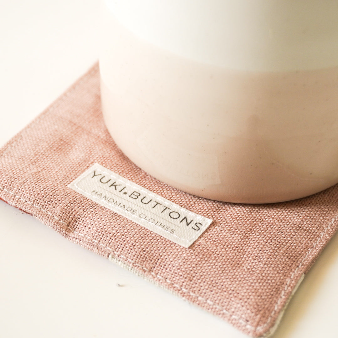 PATCHWORK COASTERS/ MUG RUGS - Terracotta