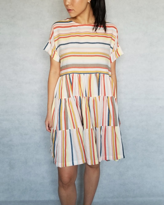 HARU Boxy tiered dress