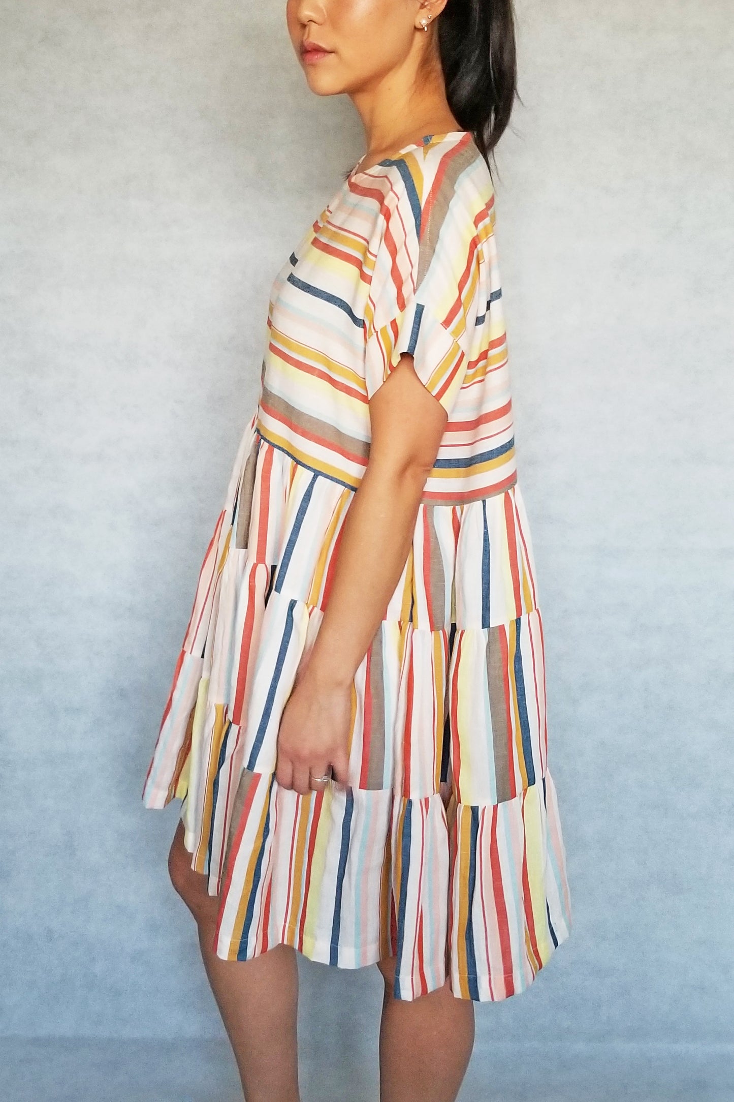 HARU Boxy tiered dress