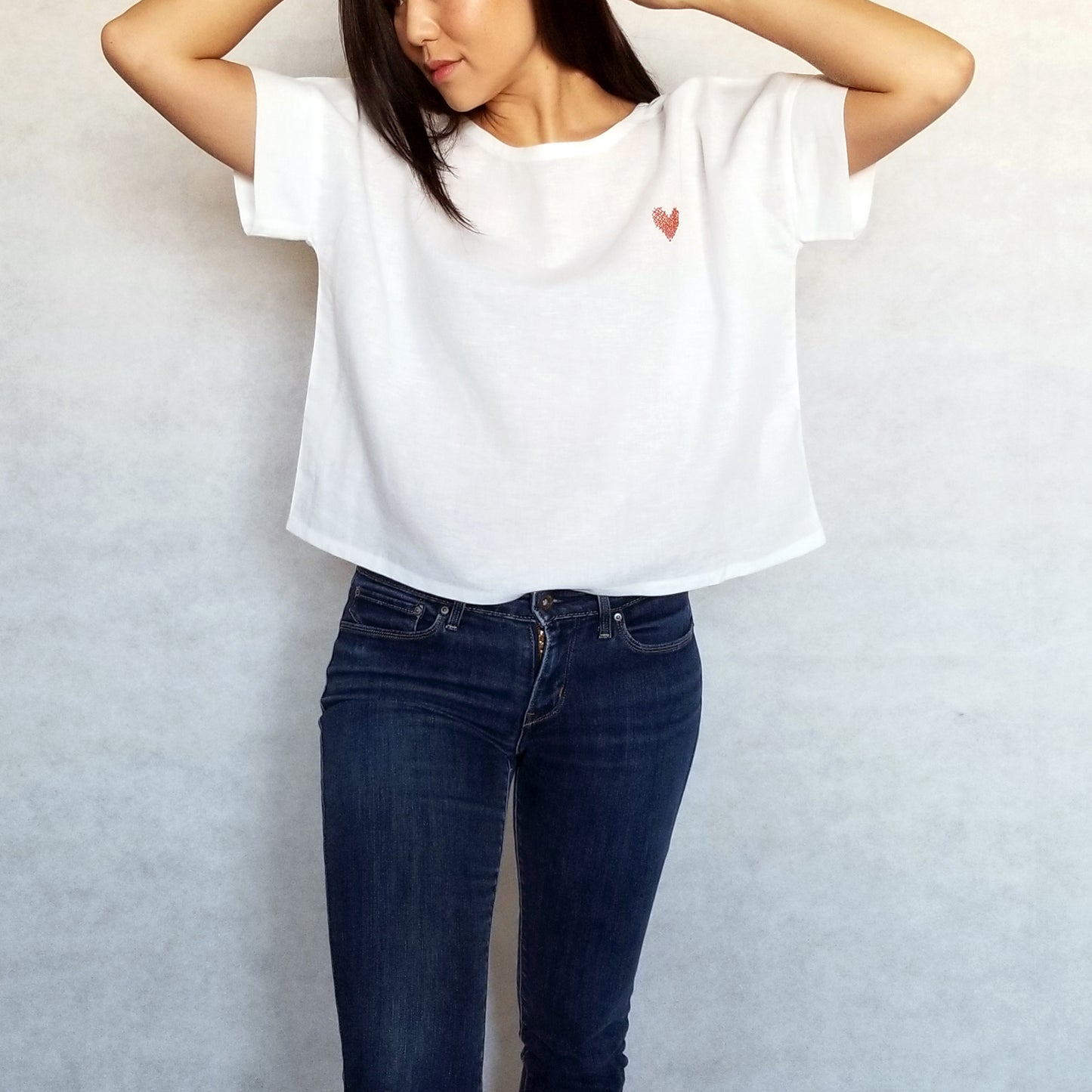 NORI with Embroidered heart