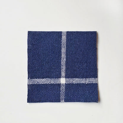 TOFU Dress with bubble sleeves - Blue windowpane, size 3XL