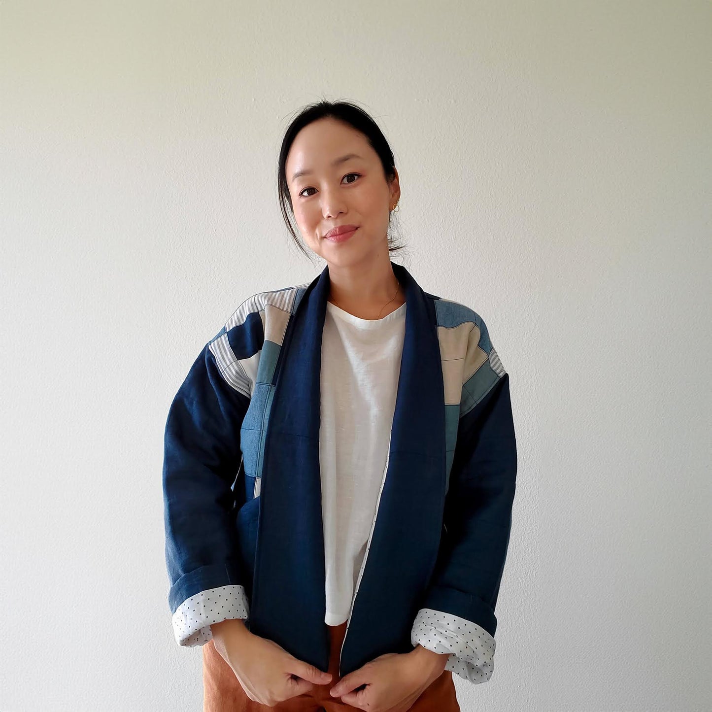 HANA JACKET - No. 3 Blue and Rose