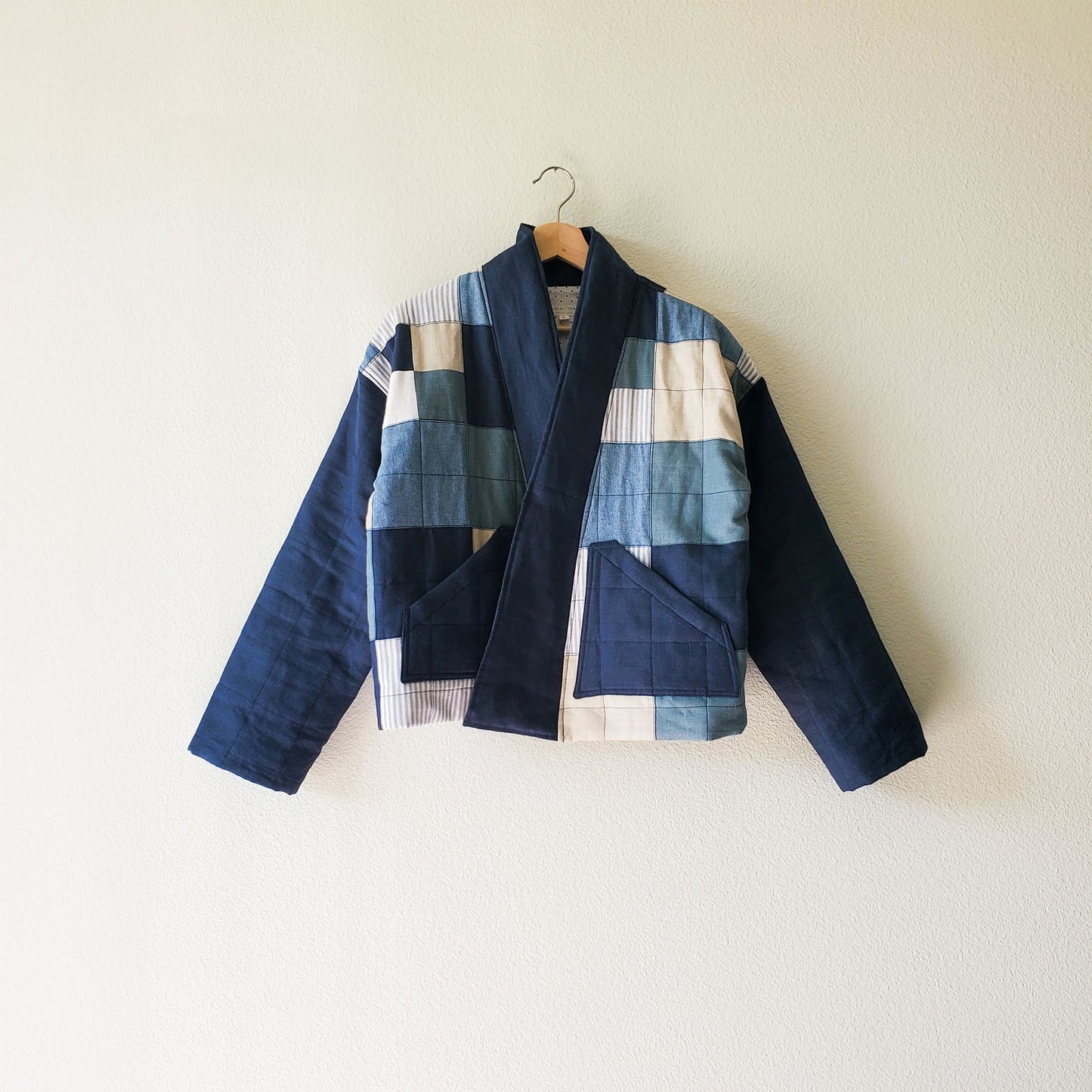 HANA JACKET - No. 2 Blue and Neutrals