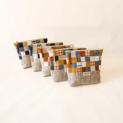 PATCHWORK ZIPPER POUCH