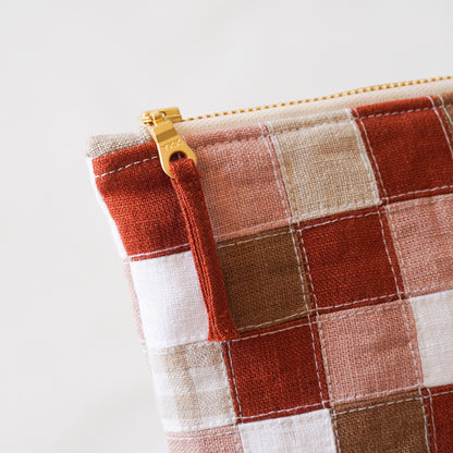 PATCHWORK ZIPPER POUCH