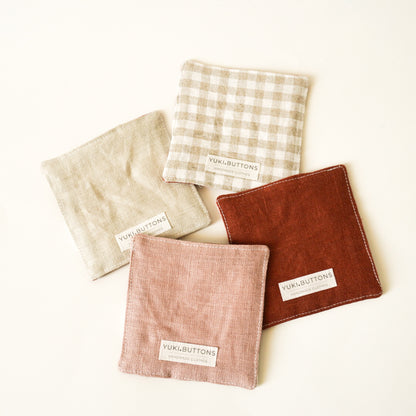 PATCHWORK COASTERS/ MUG RUGS - Pack of 4 (+colors)