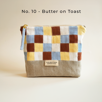 PATCHWORK ZIPPER POUCH