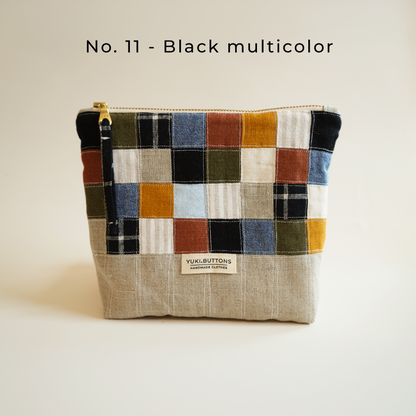 PATCHWORK ZIPPER POUCH