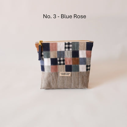 PATCHWORK ZIPPER POUCH