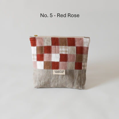 PATCHWORK ZIPPER POUCH