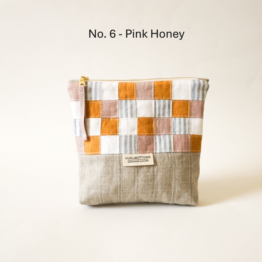 PATCHWORK ZIPPER POUCH