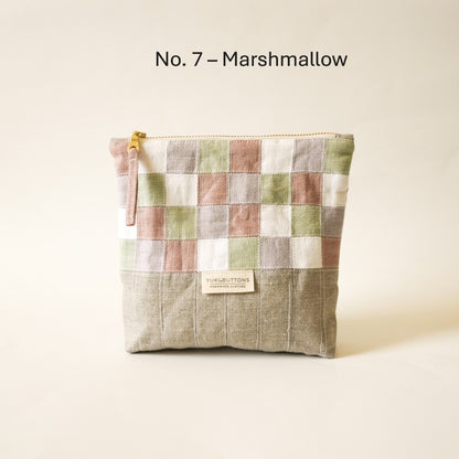 PATCHWORK ZIPPER POUCH