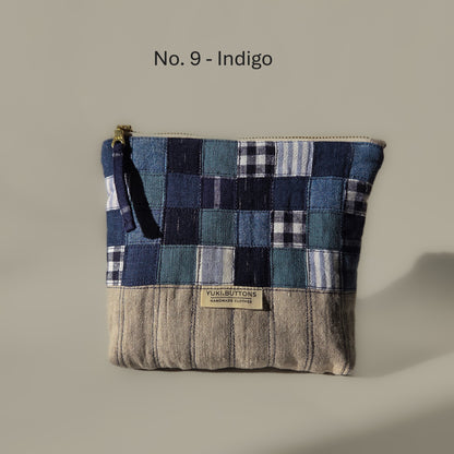 PATCHWORK ZIPPER POUCH
