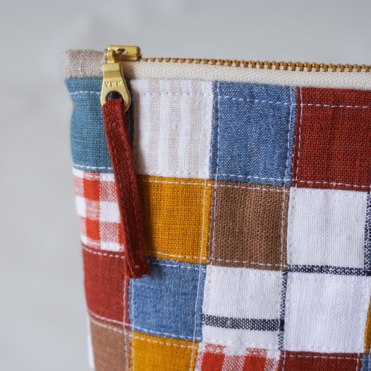 PATCHWORK ZIPPER POUCH No. 1