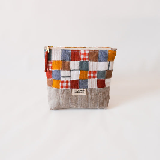 PATCHWORK ZIPPER POUCH No. 1