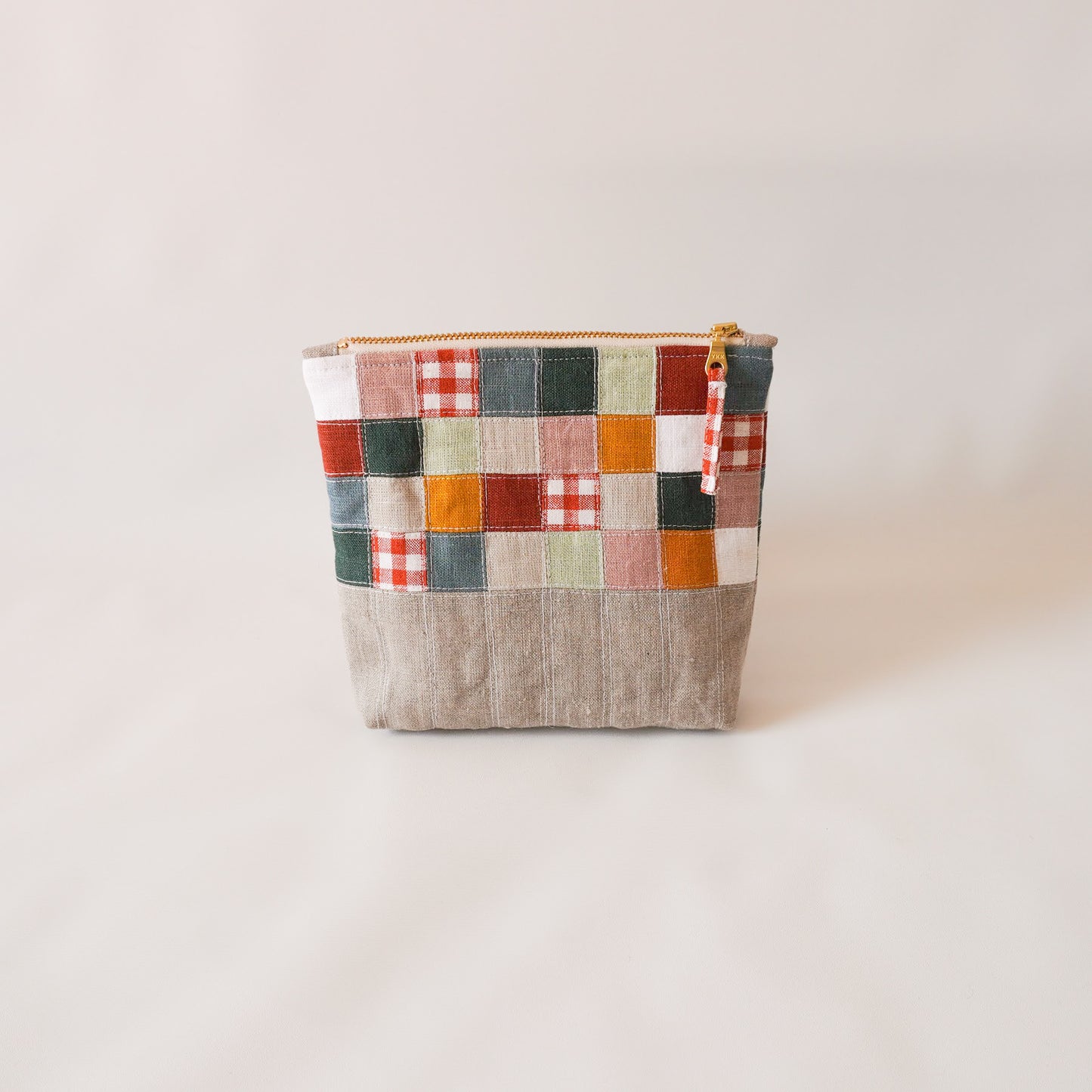 PATCHWORK ZIPPER POUCH No. 2