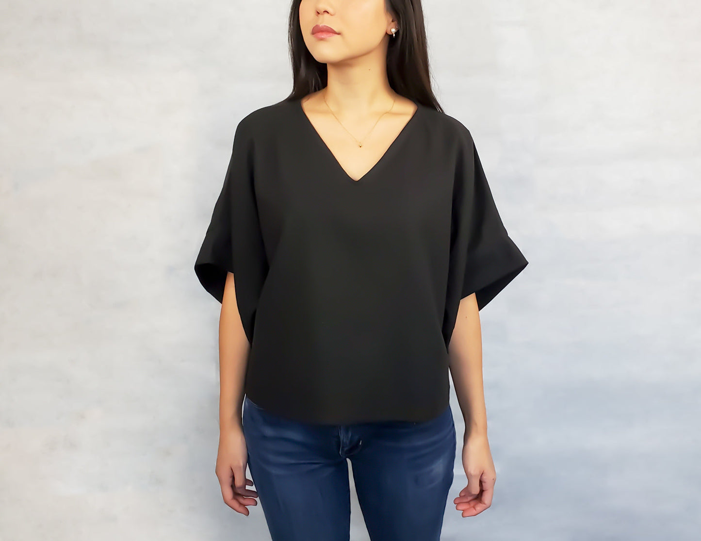 MOMO Wide top - Black, size S