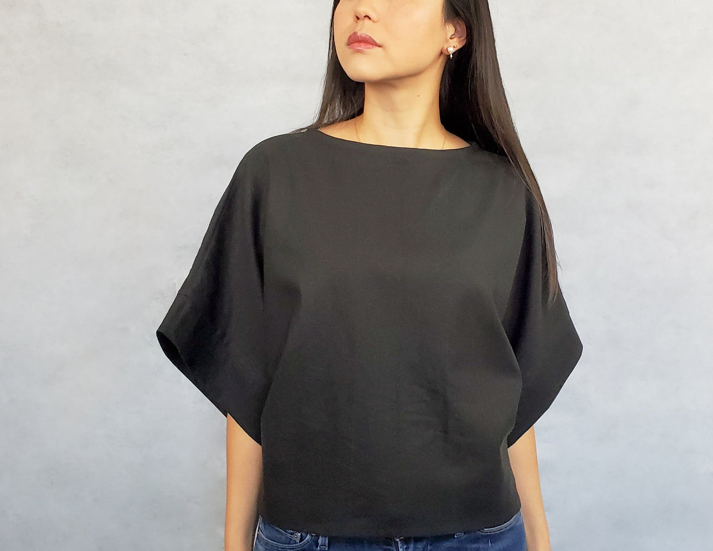 MOMO Wide top - Black, size S