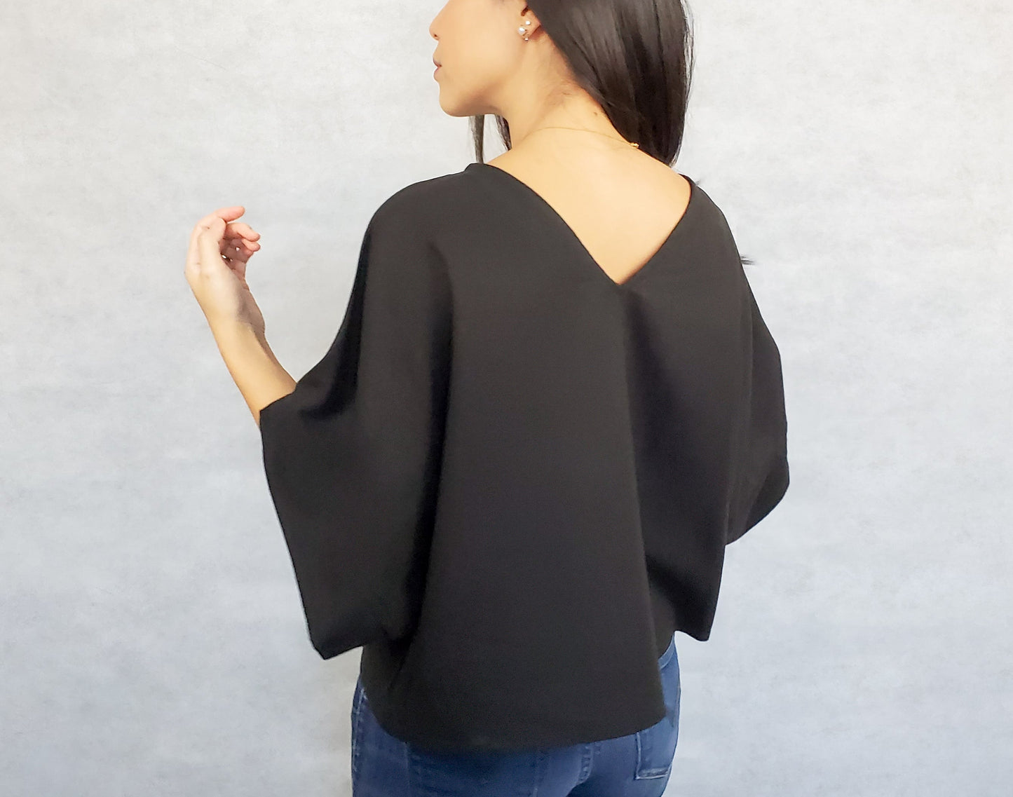 MOMO Wide top - Black, size S