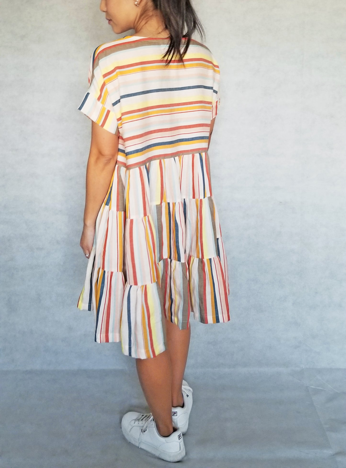 HARU Boxy tiered dress