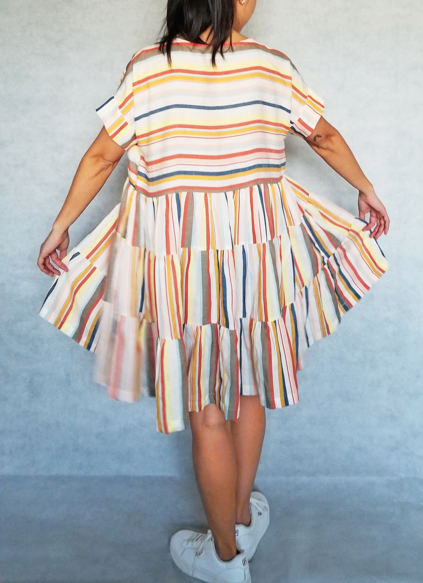 HARU Boxy tiered dress