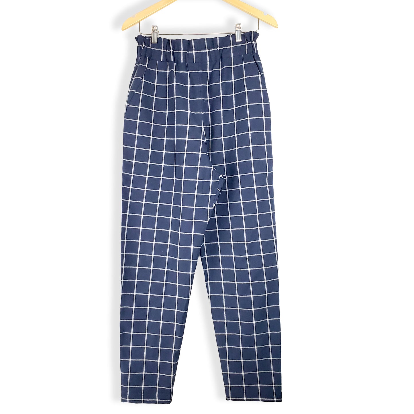 LILA pants set - Navy windowpane, size S